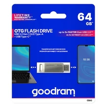 GOODRAM Pendrive 64GB ODA3 USB 3.0, Ezüst