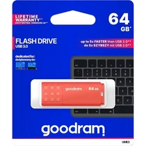 GOODRAM Pendrive 64GB UME3 USB 3.0, Narancs