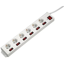 HAMA HÁLÓZATI ELOSZTÓ, 6-OS, XL, KÜLÖN KAPCSOLHATÓ 6+1, FEHÉR