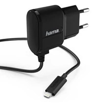 HAMA HÁLÓZATI TÖLTŐ LIGHTNING (MFI) BASIC , FEKETE