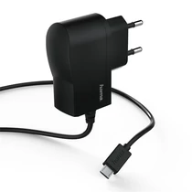 HAMA HÁLÓZATI TÖLTŐ MICRO USB, 1A,  FEKETE