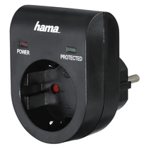 HAMA HÁLÓZATI TÚLFESZÜLTSÉG VÉDŐ ADAPTER FEKETE