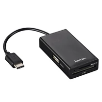 HAMA USB TYPE-C KÁRTYAOLVASÓ,USB HUB,OTG ADAPTER KOMBÓ