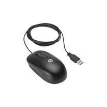 HP Vezetékes egér, USB, Scroll, Lézer, 3 gombos, fekete