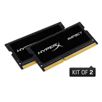 KINGSTON NB Memória HYPERX DDR3L 16GB 1600MHz CL9 SODIMM (Kit of 2) 1.35V Impact