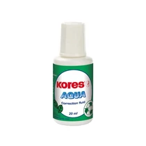 KORES Hibajavító folyadék, vízbázisú, 20 ml,"Aqua"