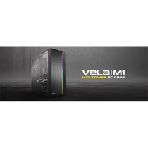 KWG gaming ház VELA M1 midi toronyház RGB lighting