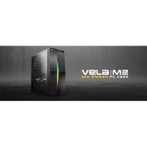 KWG gaming ház VELA M2 midi toronyház RGB lighting