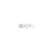 LEGRAND 3x2P+F elosztósor ST, 1,5m vezetékkel, fehér-szürke