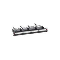 LEGRAND patch panel 19`-1U 24xRJ45 Cat6A árnyékolt (STP) 6xRJ45 kazettás/LCS3 gyorscsatlakozós portok egyenes 500MHz 10