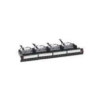 LEGRAND patch panel 19`-1U 24xRJ45 Cat6 árnyékolt (FTP) 6xRJ45 kazettás/LCS3 gyorscsatlakozós portok egyenes 250MHz 1Gi