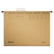 LEITZ Függőmappa, karton, A4,"Alpha Standard", natúr