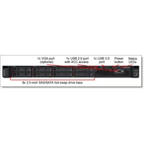 LENOVO rack szerver ThinkSystem SR530 (2.5"), 1x 8C S4208 2.1GHz, 1x16GB, NoHDD, 530-8i, XCC: A, (1+0)..