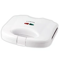 LIVIA - Melegszendvicssütő 750W, Fehér, SM8009