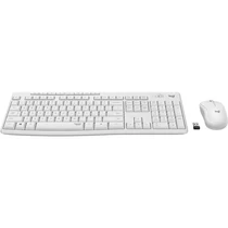 LOGITECH Billentyűzet + egér - MK295 Silent Vezeték Nélküli Combo US, Piszkosfehér
