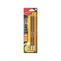 MAPED Grafitceruza radírral, HB, , fekete