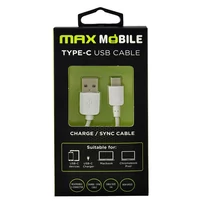 MAX MOBILE Adatkábel USB-USB-C, 1 m, Fehér