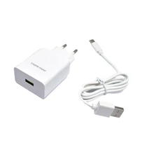 MAX MOBILE Hálózati Töltő USB-C kábel, Quick Charge 3.0, 3 A, 15W, Fehér