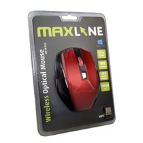 MAX MOBILE Max Line Egér ML-WM763 vezetéknélküli, 1000/1600dpi, 2,4 GHz, Piros