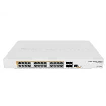 MIKROTIK Switch - CRS328-24P-4S+RM - 24GbitLAN, PoE out (802.3af/at), 4SFP+ RouterOS/SwitchOS L5, Layer 3, Rackmountable