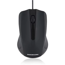 MODECOM Vezetékes egér optikai M9 USB, 1000dpi, Fekete