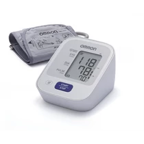 OMRON M2 automata, felkaros, digitális vérnyomásmérő, 30 mérés tárolás, szabálytalan szívritmuszavar érzékelés