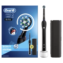 ORAL-B Pro 2 2500 Elektromos Fogkefe (CrossAction fejjel + utazótok)