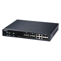 QNAP Switch QSW-M1204-4C 12-port, 8x10GbE SFP+, 4x10GbE SFP+/RJ45 Combo, Web menedzselt