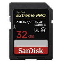 SANDISK Memóriakártya SDHC EXTREME PRO 32GB, 300MB/S, UHS-II, U3