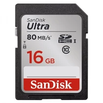 SANDISK memóriakártya SDHC ULTRA 16GB, CLASS 10, UHS-1, 80Mb/s