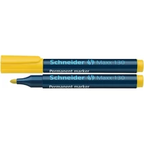 SCHNEIDER Alkoholos marker, 1-3 mm, kúpos, SCHNEIDER "Maxx 130", sárga