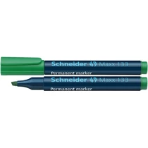 SCHNEIDER Alkoholos marker, 1-4 mm, vágott, SCHNEIDER "Maxx 133", zöld