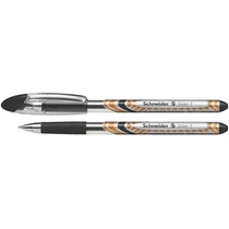 SCHNEIDER Golyóstoll, 0,3 mm, kupakos, SCHNEIDER "Slider Basic F", fekete
