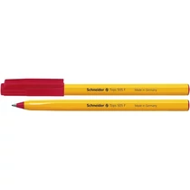 SCHNEIDER Golyóstoll, 0,3 mm, kupakos, SCHNEIDER "Tops 505 F", piros