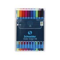 SCHNEIDER Golyóstoll készlet, 0,7 mm, kupakos, SCHNEIDER "Slider Edge XB", vegyes színek