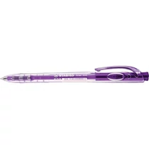STABILO Golyóstoll, 0,38 mm, nyomógombos, STABILO "Liner 308", lila