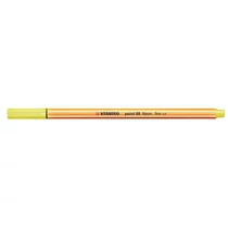 STABILO Tűfilc, 0,4 mm, STABILO "Point 88", neon sárga