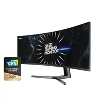 Samsung ívelt VA LED Monitor 48,8" LC49RG90SSUXEN, 120Hz, 5120x1440, 32:9, 3000:1, 1000cd/m2, 4ms, HDMI, DisplayPort,HDR