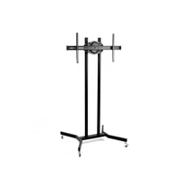 TECHLY Görgethető TV padló állvány, fékezhető kerekekkel, 37-70" maximális kijelző méret, maximálisan 40kg. teherbírás,