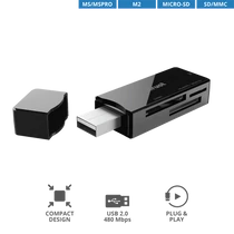 TRUST 2.0-ás USB-s kártyaolvasó 21934, Nanga USB 2.0 Card Reader