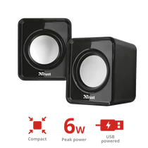 TRUST 2.0-ás hangszórókészlet 19830, Leto Compact 2.0 Speaker Set