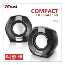TRUST 2.0-ás hangszórókészlet 20943, Polo Compact 2.0 Speaker Set