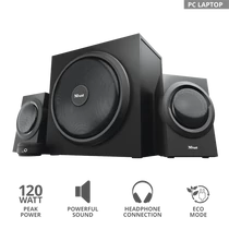 TRUST Mélyhangsugárzós 2.1 hangszórókészlet 23696, Yuri 2.1 Speaker Set