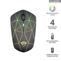 TRUST Gamer vezeték nélküli egér 22625, GXT 117 Strike Wireless Gaming Mouse