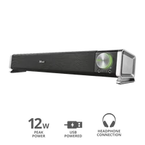 TRUST Hangszórópanel asztali számítógéphez és TV-hez 21046, Asto Soundbar for PC & TV