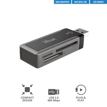TRUST Kompakt USB-kártyaolvasó 15298, Robson Mini Card Reader