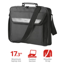 TRUST Notebook táska 21081, Atlanta Carry Bag for 17.3" laptops - black