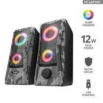 TRUST RGB-megvilágítású 2.0 hangszórókészlet 23379, GXT 606 Javv RGB-Illuminated 2.0 Speaker Set