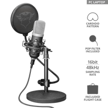 TRUST USB stúdiómikrofon 21753, GXT 252 Emita Streaming Microphone