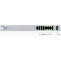 UBiQUiTi Switch - US-16-150W - UniFiSwitch 16GbitLAN, 2SFP, 18Gbps, Rack-Mountable, 150W PoE Budget, Managed